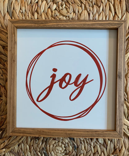 Joy Holiday Sign